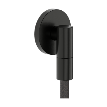  - HANSGROHE FixFit Fine S Przyłącze węża z zaworem zwrotnym, okrągłe czarny chrom szczotkowany 28882340 - 28882340 - Łazienki Szydłowski