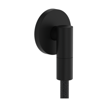  - HANSGROHE FixFit Fine S Przyłącze węża z zaworem zwrotnym, okrągłe czarny mat 28882670 - 28882670 - Łazienki Szydłowski