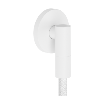  - HANSGROHE FixFit Fine S Przyłącze węża z zaworem zwrotnym, okrągłe biały mat 28882700 - 28882700 - Łazienki Szydłowski