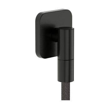  - HANSGROHE FixFit Fine Q Przyłącze węża z zaworem zwrotnym, softsquare czarny chrom szczotkowany 28884340 - 28884340 - Łazienki Szydłowski