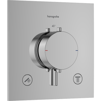 - HANSGROHE Ecostat Comfort E Bateria termostatyczna do 2 odbiorników, podtynkowa chrom 33711000 - 33711000 - Łazienki Szydłowski