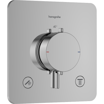 - HANSGROHE Ecostat Comfort Q Bateria termostatyczna do 2 odbiorników, podtynkowa chrom 33713000 - 33713000 - Łazienki Szydłowski