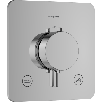 - HANSGROHE Ecostat Comfort Q Bateria termostatyczna do 2 odbiorników chrom 33717000 - 33717000 - Łazienki Szydłowski