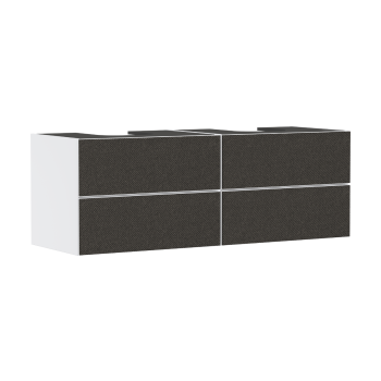 - HANSGROHE Xevolos E Szafka pod 2 szlifowane umywalki wpuszczane w blat/nablatowe z 4 szufladami 157 x 55cm, biały mat 54199660 - 54199660 - Łazienki Szydłowski