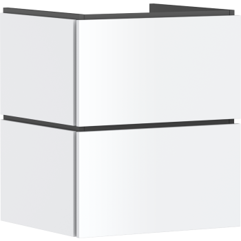 - HANSGROHE Xilesa E Szafka pod umywalkę wiszącą z 2 szufladami 53 x 47cm biały mat 54252700 - 54252700 - Łazienki Szydłowski