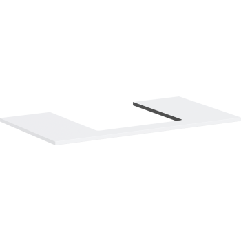 - HANSGROHE Xilesa E Blat 98 x 55 cm z wycięciem na środku pod umywalkę wpuszczaną, szlifowaną biały mat 54270700 - 54270700 - Łazienki Szydłowski