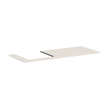 - HANSGROHE Xilesa E Blat 137,5 x 55 cm z wycięciem po lewej stronie pod umywalkę wpuszczaną, szlifowaną piaskowy beż matowy 54272780 - 54272780 - Łazienki Szydłowski