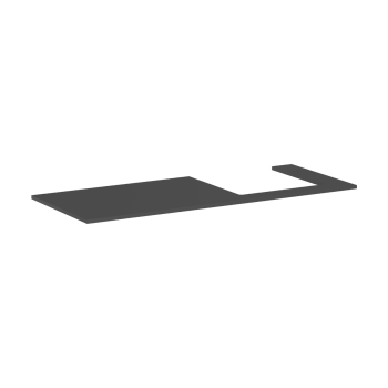 - HANSGROHE Xilesa E Blat 137,5 x 55 cm z wycięciem po prawej stronie pod umywalkę wpuszczaną, szlifowaną szary łupek matowy 54273760 - 54273760 - Łazienki Szydłowski
