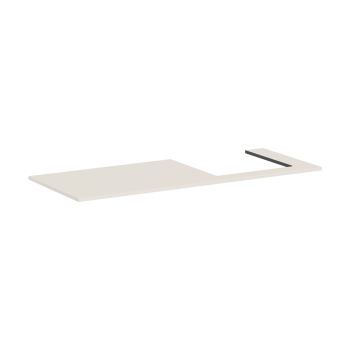 - HANSGROHE Xilesa E Blat 137,5 x 55 cm z wycięciem po prawej stronie pod umywalkę wpuszczaną, szlifowaną piaskowy beż matowy 54273780 - 54273780 - Łazienki Szydłowski