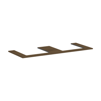  - HANSGROHE Xilesa E Blat 137,5 x 55 cm z wycięciami pod 2 umywalki wpuszczane, szlifowaną kaszmirowy dąb 54274550 - 54274550 - Łazienki Szydłowski