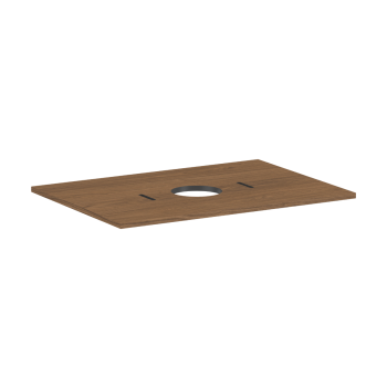  - HANSGROHE Xilesa E Blat 78 x 55 cm z wycięciem na środku pod umywalkę nablatową bez otworu na baterię kaszmirowy dąb 54275550 - 54275550 - Łazienki Szydłowski