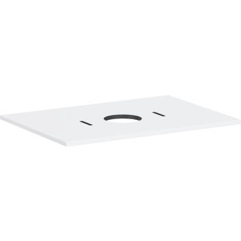 - HANSGROHE Xilesa E Blat 78 x 55 cm z wycięciem na środku pod umywalkę nablatową bez otworu na baterię biały mat 54275700 - 54275700 - Łazienki Szydłowski