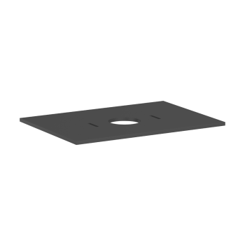 - HANSGROHE Xilesa E Blat 78 x 55 cm z wycięciem na środku pod umywalkę nablatową bez otworu na baterię szary łupek matowy 54275760 - 54275760 - Łazienki Szydłowski