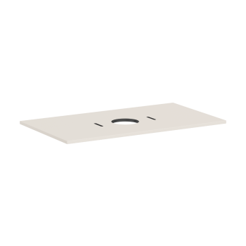 - HANSGROHE Xilesa E Blat 98 x 55 cm z wycięciem na środku pod umywalkę nablatową bez otworu na baterię piaskowy beż matowy 54276780 - 54276780 - Łazienki Szydłowski