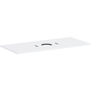 - HANSGROHE Xilesa E Blat 118 x 55 cm z wycięciem na środku pod umywalkę nablatową bez otworu na baterię biały mat 54277700 - 54277700 - Łazienki Szydłowski