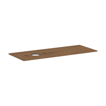  - HANSGROHE Xilesa E Blat 137,5 x 55 cm z wycięciem po lewej stronie pod umywalkę nablatową bez otworu na baterię kaszmirowy dąb 54278550 - 54278550 - Łazienki Szydłowski