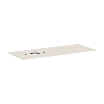 - HANSGROHE Xilesa E Blat 137,5 x 55 cm z wycięciem po lewej stronie pod umywalkę nablatową bez otworu na baterię piaskowy beż matowy 54278780 - 54278780 - Łazienki Szydłowski