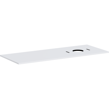 - HANSGROHE Xilesa E Blat 137,5 x 55cm z wycięciem po prawej stronie pod umywalkę nablatową bez otworu na baterię biały mat 54279700 - 54279700 - Łazienki Szydłowski