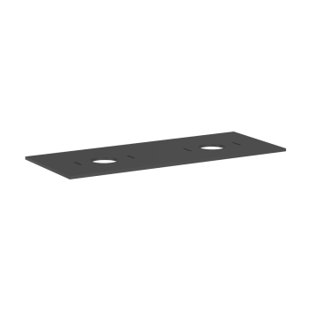 - HANSGROHE Xilesa E Blat 137,5 x 55 cm z wycięciami pod 2 umywalki nablatowe bez otworu na baterię szary łupek matowy 54280760 - 54280760 - Łazienki Szydłowski