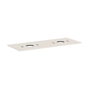 - HANSGROHE Xilesa E Blat 137,5 x 55 cm z wycięciami pod 2 umywalki nablatowe bez otworu na baterię piaskowy beż matowy 54280780 - 54280780 - Łazienki Szydłowski