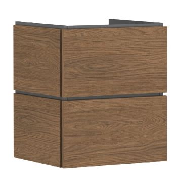 - HANSGROHE Xilesa E Szafka pod małą umywalkę wiszącą z 2 szufladami PushOpen 48 x 38cm kaszmirowy dąb 54290550 - 54290550 - Łazienki Szydłowski