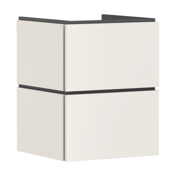 - HANSGROHE Xilesa E Szafka pod małą umywalkę wiszącą z 2 szufladami PushOpen 48 x 47cm piaskowy beż matowy 54291780 - 54291780 - Łazienki Szydłowski