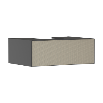  - HANSGROHE Xevolos E Szafka pod szlifowaną umywalkę wpuszczaną w blat/nablatową z 1 szufladą 78 x 55cm, szary łupek matowy 54312390 - 54312390 - Łazienki Szydłowski
