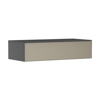  - HANSGROHE Xevolos E Szafka boczna Sideboard z 1 szufladą i blatem 118 x 55cm, szary łupek matowy 54327390 - 54327390 - Łazienki Szydłowski