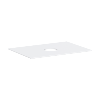  - HANSGROHE Xevolos E Blat 78 x 55cm z wycięciem na środku pod umywalkę nablatową bez otworu na baterię biały mat 54328700 - 54328700 - Łazienki Szydłowski