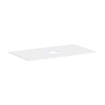  - HANSGROHE Xevolos E Blat 98 x 55cm z wycięciem na środku pod umywalkę nablatową bez otworu na baterię biały mat - 54329700 - Łazienki Szydłowski