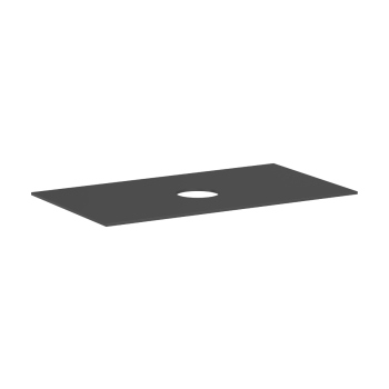 - HANSGROHE Xevolos E Blat 98 x 55cm z wycięciem na środku pod umywalkę nablatową bez otworu na baterię szary łupek matowy 54329760 - 54329760 - Łazienki Szydłowski