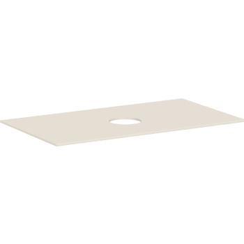  - HANSGROHE Xevolos E Blat 98 x 55cm z wycięciem na środku pod umywalkę nablatową bez otworu na baterię piaskowy beż matowy 54329780 - 54329780 - Łazienki Szydłowski