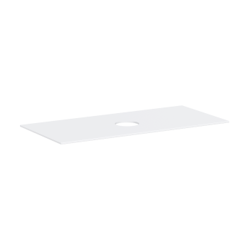  - HANSGROHE Xevolos E Blat 118 x 55cm z wycięciem na środku pod umywalkę nablatową bez otworu na baterię biały mat 54330700 - 54330700 - Łazienki Szydłowski