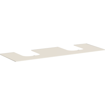 - HANSGROHE Xevolos E Blat 157 x 55cm z wycięciami pod 2 umywalki nablatowe bez otworu na baterię piaskowy beż matowy 54335780 - 54335780 - Łazienki Szydłowski