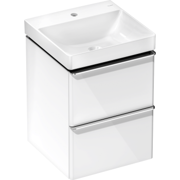  - HANSGROHE Xelu Q Zestaw mała umywalka wisząca z szafką z 2 szufladami 48 x 47,5 cm, biały wysoki połysk 54368000 - 54368000 - Łazienki Szydłowski
