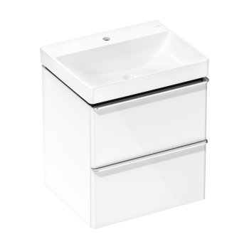  - HANSGROHE Xelu Q Zestaw umywalka wisząca z szafką z 2 szufladami 58 x 47,5 cm, biały wysoki połysk 54371000 - 54371000 - Łazienki Szydłowski