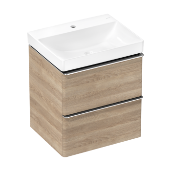  - HANSGROHE Xelu Q Zestaw umywalka wisząca z szafką z 2 szufladami 58 x 47,5 cm, naturalny dąb 54373000 - 54373000 - Łazienki Szydłowski