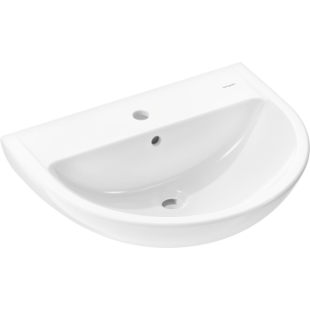  - HANSGROHE GladeLake S Umywalka wisząca 60 x 49 cm z otworem na baterię, z przelewem biały 60102450 - 60102450 - Łazienki Szydłowski