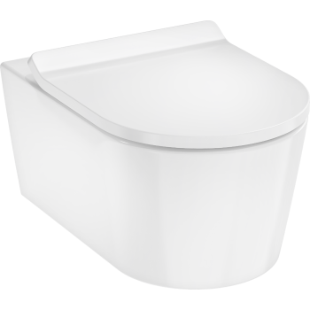 - HANSGROHE EluPura S Miska wisząca WC 540, AquaHelix Flush z deską WC, SoftClose, QuickRelease, Slim biały 60344450 - 60344450 - Łazienki Szydłowski