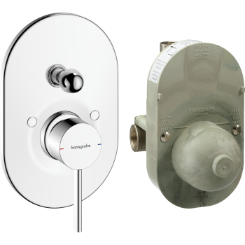  - HANSGROHE Zesis S Zestaw jednouchwytowej baterii wannowej, podtynkowej chrom 74418000 - 74418000 - Łazienki Szydłowski