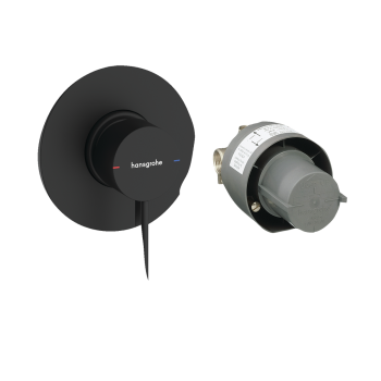  - HANSGROHE Zesis S Zestaw jednouchwytowej baterii prysznicowej, podtynkowy czarny mat 74618670 - 74618670 - Łazienki Szydłowski