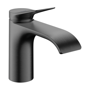 - HANSGROHE Vivenis Bateria bez mieszacza 80 do zimnej wody bez kompletu odpływowego czarny chrom szczotkowany 75013340 - 75013340 - Łazienki Szydłowski