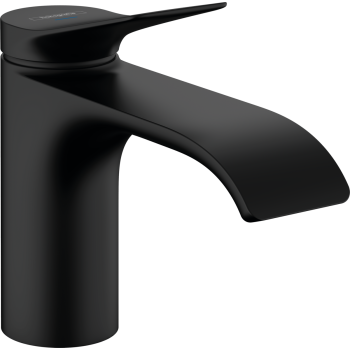 - HANSGROHE Vivenis Bateria bez mieszacza 80 do zimnej wody bez kompletu odpływowego czarny mat 75013670 - 75013670 - Łazienki Szydłowski
