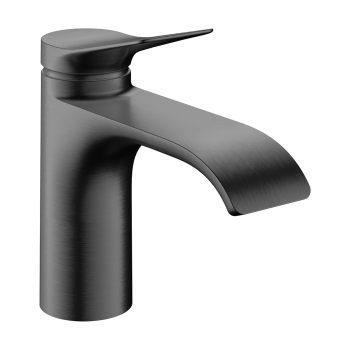 - HANSGROHE Vivenis Jednouchwytowa bateria umywalkowa 80 CoolStart z kompletem odpływowym z cięgłem czarny chrom szczotkowany 75014340 - 75014340 - Łazienki Szydłowski