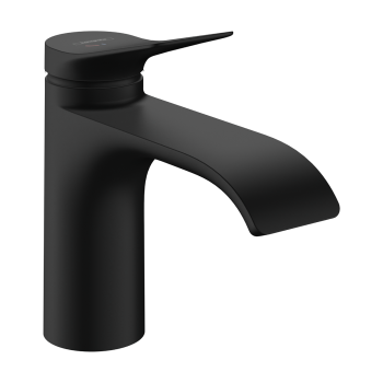  - HANSGROHE Vivenis Jednouchwytowa bateria umywalkowa 80 CoolStart z kompletem odpływowym z cięgłem czarny mat 75014670 - 75014670 - Łazienki Szydłowski