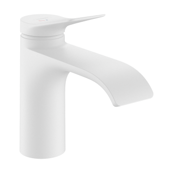 - HANSGROHE Vivenis Jednouchwytowa bateria umywalkowa 80 CoolStart z kompletem odpływowym z cięgłem biały mat 75014700 - 75014700 - Łazienki Szydłowski