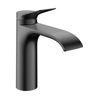 - HANSGROHE Vivenis Jednouchwytowa bateria umywalkowa 110 CoolStart z kompletem odpływowym z cięgłem czarny chrom szczotkowany 75023340 - 75023340 - Łazienki Szydłowski