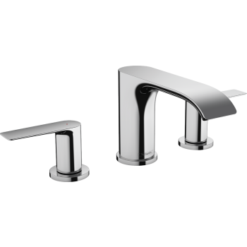 - HANSGROHE Vivenis 3-otworowa bateria umywalkowa 90 z kompletem odpływowym z cięgłem chrom 75033000 - 75033000 - Łazienki Szydłowski
