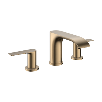  - HANSGROHE Vivenis 3-otworowa bateria umywalkowa 90 z kompletem odpływowym z cięgłem brąz szczotkowany 75033140 - 75033140 - Łazienki Szydłowski