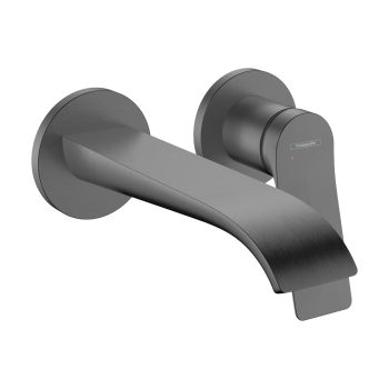 - HANSGROHE Vivenis bateria umywalkowa ścienna zasięg wylewki 19,2 cm czarny chrom szczotkowany 75050340 - 75050340 - Łazienki Szydłowski